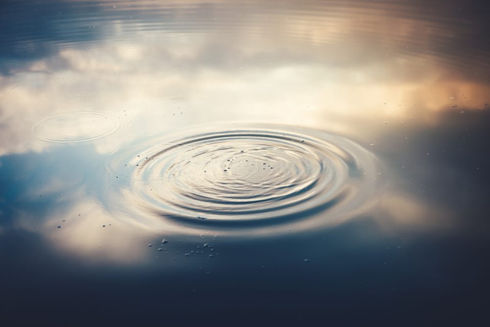 Rippled Blue Water Surface